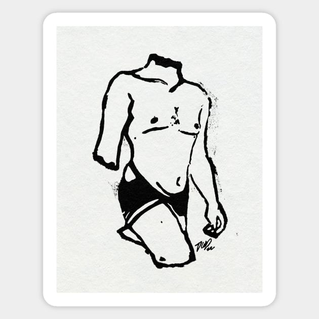 UNAPOLOGETIC FTM Queer Transmasculine Transgender Body Positivity Art Sticker by DXTROSE